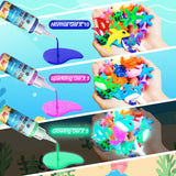 Glow in The Dark Water Craft Toy DIY Elf Kit for Boys Girls - 20 Color Gel & 12 Molds DIY Water Pets, Magic Craft Kit in Water Creative Handmade Water Art Set for Kids Age 3 4-8 8-12 Maiwaput