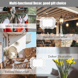 WindMage 12 Pack 3inch Sublimation Wind Spinner Blanks 3D Aluminum Metal Wind Sculpture Kinetic Spinners for Yard and Garden Indoor Art Sublimation Christmas Ornament Hanging Decoration (Photo Frame) WindMage