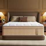 BedStory Firm King Mattress 14 Inch, Hybrid Mattresses in a Box with Cooling Gel & Pocket Springs for Back Pain Relief and Couples, CertiPUR-US Certified, Fiberglass-Free BedStory