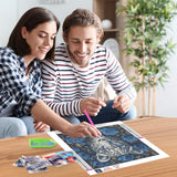 NEWENMO Diamonds Painting Kits for Adults Beginner,DIY 5D Leopard Diamond Art Paint with Round Diamonds, Full Drill Rose Diamonds Painting Kit for Hobby Home Wall Decor 12x12 Inch NEWENMO