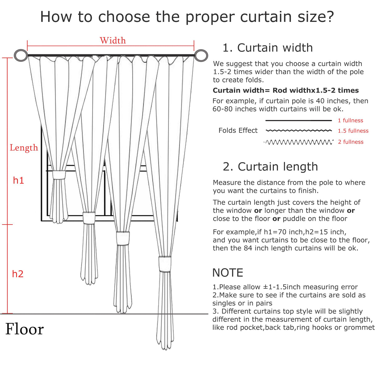 Vision Home Natural Pinch Pleated Full Blackout Curtains Linen Blended Room Darkening Window Curtains 108 inch for Living Room Bedroom Thermal Insulated Pinch Pleat Drapes with Hooks 40" Wx108 Lx2 Vision Home