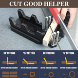 moonoom 2-in-1 Mitre Measuring Cutting Tool, Miter Saw Protractor Tool, Precise Mitre Angles Cutting Tool, Measuring Template Instrument Home Supplies moonoom