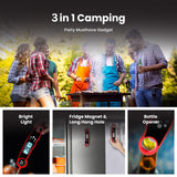 Morning Star Instant Read Digital Meat Thermometer for Cooking,Grilling & BBQ, IP67 Waterproof with LED Backlight, Auto Shut, 4.7 inch 180° Foldable Probe, Built in Bottle Opener with Fridge Magnet Morning Star