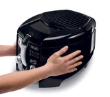 De'Longhi D895 DeLonghi D28313UXBK Roto Deep Fryer, Black/Silver De'Longhi