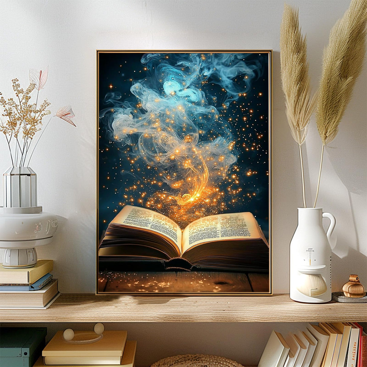 Genius maker Magic Book Diamond Painting Kits for Adults, 5D Diamond Art Kits for Beginners DIY Full Drill Diamonds Painting Pictures, Diamond Gem Art Painting DIY Crafts Kit Decor 12x16inch Genius maker