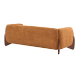 Christopher Knight Home Almab 82 Inches Sofa Couch, Cozy Boucle Upholstered 3-Seater Sofa, Wood Frame Couch, Comfy Couches for Living Room and Office, Modern Sofa, Caramel Brown Christopher Knight Home