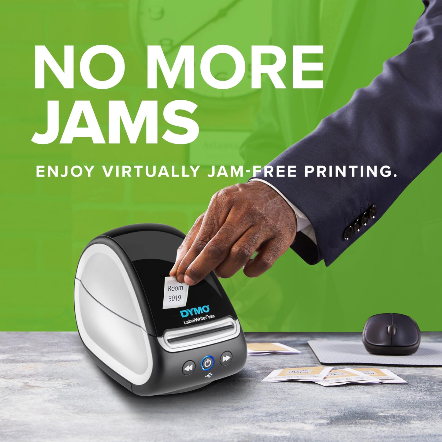 DYMO LabelWriter 550 Series Label Printer with Dymo-Branded Label Compatibility, Automatic Label Recognition, Low Waste, Optimized Direct Thermal Printing, and Plastic-Free Label Packaging