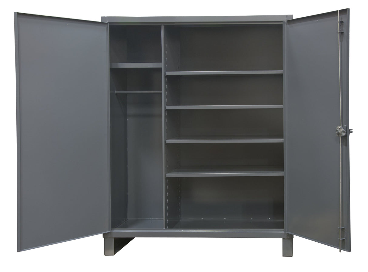 Durham Extra Heavy Duty Welded 12 Gauge Steel Wardrobe Cabinet, HDWC243678-5S95, 1900 lbs Shelf Capacity, 24" Length x 36" Width x 78" Height, 4 Durham