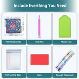 YIYIAH Mandala Diamond Painting Kits for Adults - Diamond Art Kits for Adults -Full Drill Diamond Dots Crafts for Adults - Gem Art for Home Wall Decor Gift YIYIAH