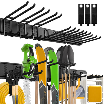 klasit Garage Wall Organizer,15Pack Carries 675 lbs,Garden Tool Organizer 48in With Large Storage Space,Easy Assembly, Sturdy Design,for Efficient Tool Storage Garage Organization