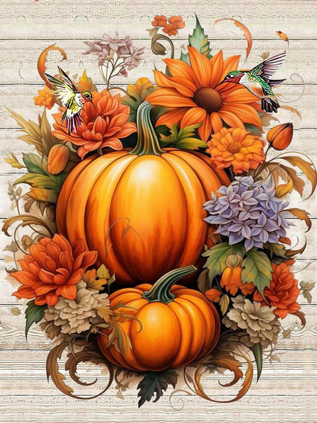 MjhRcll Fall Pumpkin Diamond Painting Kits,5D DIY Thanksgiving Diamond Painting Kits for Adults,Full Round Drill Diamond Dots for Home Holiday Decor Inch12X16/30x40cm MjhRcll