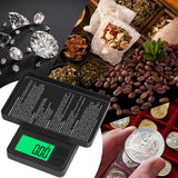 Digital Pocket Scale 1000g x 0.01g, Diyife Portable Precision Gram Scale Jewelry Scale with Protective Cover, Auto-Off, Backlit LCD, 7 Units Tare, for Food, Kitchen, Coffee, Battery Included Diyife