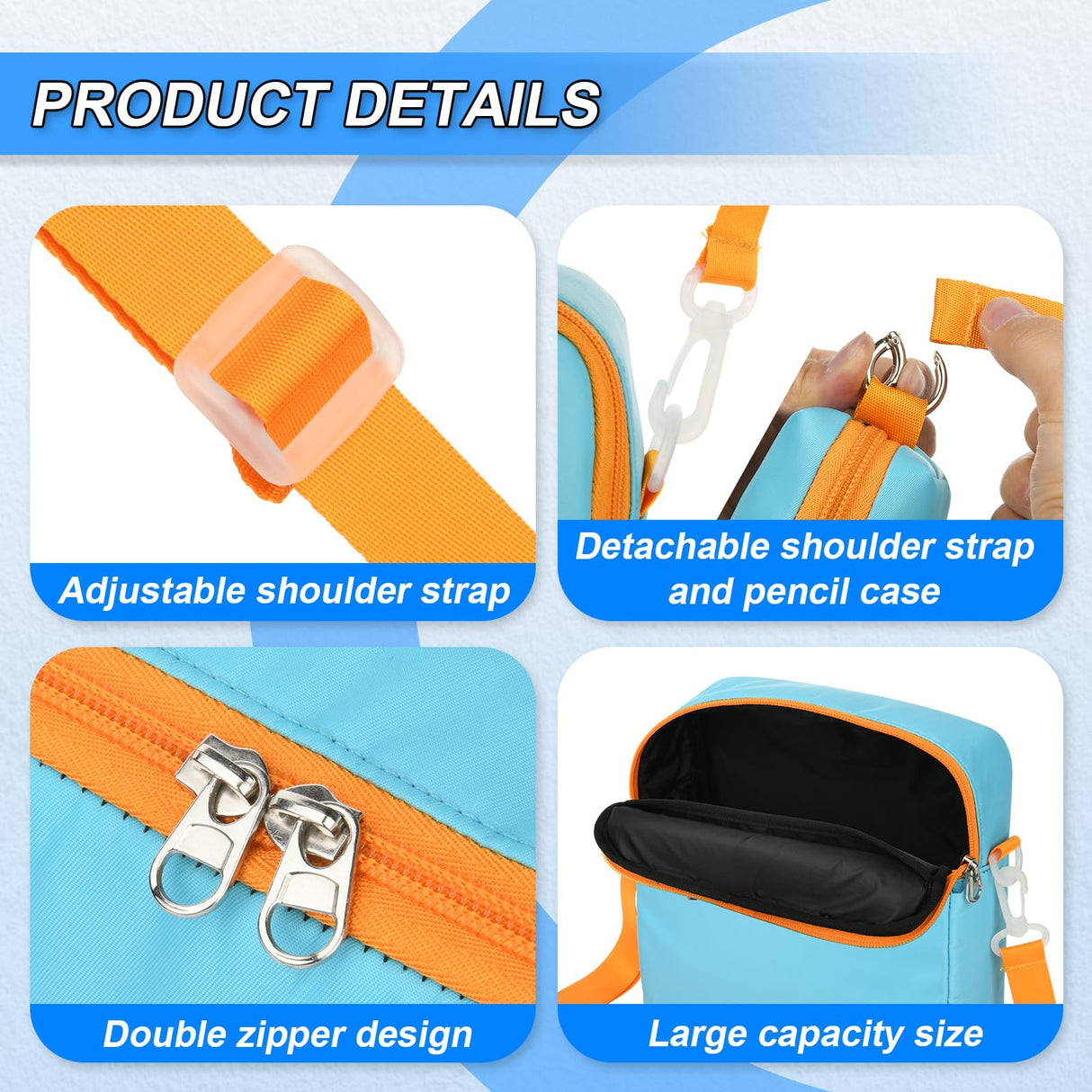 Blue Storage Bag Compatible for 3Doodler Start+ Essentials (2022) Pen Set, Case Organizer Holder for Printing Filament Refill and Micro-USB Charger (Bag Only) Homakover