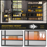 VDEVY 48" W Garage Shelving Heavy Duty 3030Lbs Storage Shelf 5 Tier Adjustable Shelving Units Metal Garage Storage Shelves for Basement, Commercial, Warehouse, Industrial, 72" H x 48" W x 24" D, VDEVY