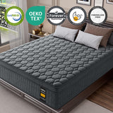 UniPon King Size Mattress, 14 inch Hybrid Mattress with Extra Back and Lumbar Hip Support, Fiberglass Free, 365 Nights Trial & Forever Warranty, Motion Isolation, Enhenced Edge Support, Extra Firm UniPon