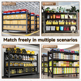 ZAOUS 5000LBS Metal Garage Shelving Unit 71" W Storage Shelves Heavy Duty 4 Tier Adjustable Garage Storage Racks Industrial Shelving Utility Rack Shelf for Warehouse/Basement 71" Wx24 Dx70 H ZAOUS