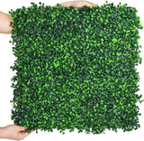 HWT 12 Pcs 20"X20"Grass Wall Backdrop, UV-Protected Greenery Wall Backdrop, Grass Wall Panels, Boxwood Hedge Wall Green Wall Decor Boxwood Panels Indoor & Outdoor Decor HWT
