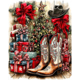 XTCIXAL Christmas Paint by Numbers Kit for Adults, Boots Paint by Number for Adults, Beginners Acrylic Canvas Painting Kits for Home Wall Decor 16x20 Inch XTCIXAL