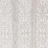 Deco 79 Wooden Floral Handmade Partition Room Divider Screen Hinged Foldable Partition 3 Panel Privacy Screen with Intricate Carved Design, Room Partition 60" x 1" x 69", White Deco 79