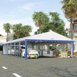 Quictent 20x40 Party Tent Heavy Duty PVC Large Commercial Vinly Canopy Wedding Big Event Shelter, Stripe Blue&White Quictent
