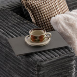 ovios 104" Cloud Sectional Couch with L-Shape Chaise,Modern Modular Sofa with Deep Seat, Upholstered Couches for Living Room Bedroom,No Assembly Required, Grey (Plush Corduroy Fabric) ovios