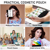 Inbagi 30 Pieces Canvas Makeup Bags Bulk Black and White Cosmetics Bag with Zipper Blank DIY Cosmetic Pouch Multipurpose Canvas Travel Toiletry Bag for Travel Pen Pencil Cosmetic Storage Inbagi