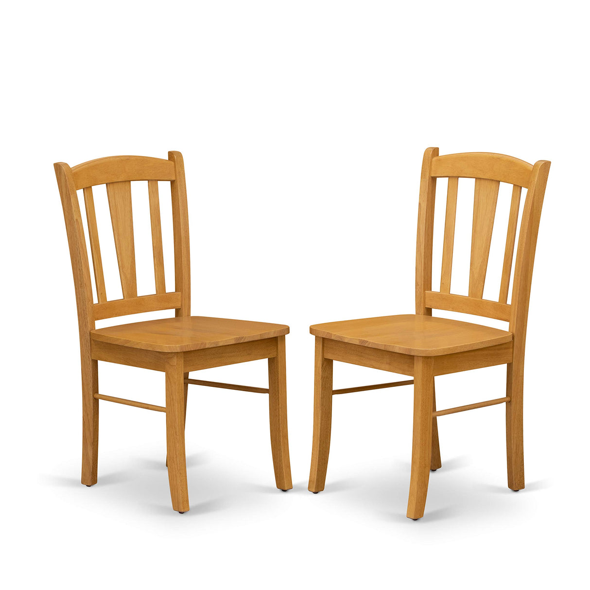 East West Furniture OXDL5-OAK-W 5 Piece Modern Dining Table Set Includes a Square Wooden Table and 4 Kitchen Dining Chairs, 36x36 Inch, Oak East West Furniture