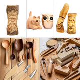 Wood Whittling Kit, 22-in-1 Wood Carving Tools Kit With 11pcs Wood Carving Knives & 4pcs Basswood Wood Blocks, Whith Cut Resistant Gloves & Carving Accessories, Wood Whittling Knife Kit for Beginners QJIUBA