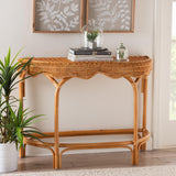 bali & pari Wakana Natural Rattan Console Table, One Size, Light Honey bali & pari