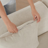 Cloud Couch – Boneless Modular Sectional Sofa with Ottoman, Oversized Sectional Couches for Living Room, Deep Seat, Soft Corduroy Fabric, Modern L-Shaped Lounge,U-Shaped Sectionals MYFUNSHOP