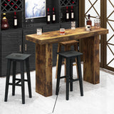 Tilayasig 63" Long Bar Table, Industrial Counter Height Pub Table, Narrow Kitchen Dining Table for Small Spaces, Breakfast Bar, Home Bar, Rustic Brown (Only Table) Tilayasig