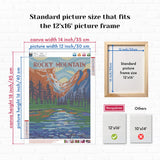 Neopalette Diamond Painting Kits for Adults, Art and Craft, Full Drill Diamond Painting Abstract, DIY 5D Diamond Art Craft, Square Diamond (National Park 1) Neopalette