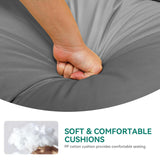 YITAHOME Outdoor Rocking Egg Chair with Cushioned Comfort, Wicker Patio Rocker 250lb Capacity, Anti-Slip, All-Weather Resilient Rattan Design for Indoor & Outdoor Relaxation Spaces, Grey YITAHOME