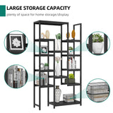YITAHOME 71” Tall Bookshelf 6 Tier Bookcase,Modern Large Bookshelves with 12 Open Shelf, Display Rack Storage Book Shelves for Living Room Bedroom Office Home, Black YITAHOME