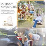 Swing Egg Chair Without Stand Indoor Outdoor Wicker Rattan Patio Basket Hanging Chair no Stand with UV Resistant Cushions 265lbs Capacity for Bedroom Balcony Patio (Beige) BULEXYARD