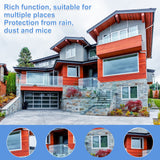 4 Pcs 5.91 x 1.77 Inch Garage Door Seal Garage Door Guards Weatherproofing Garage Door Shield Seal Strip Door Sweep Barrier with Adhesive Tape for Garage Indoor Outdoor Home Lounsweer