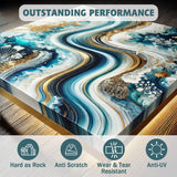 IGaiety Epoxy Resin, 64 OZ Epoxy Resin Kit, Fast Curing Clear Resin Epoxy Casting and Coating Epoxy Kit No Yellowing Resin High Gloss Craft Resin for Wood Table Top, DIY Art Crafts (32 OZ+32 OZ) IGaiety