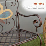 Alpine Corporation 45" x 23" Outdoor 2-Person Butterfly Garden Bench Alpine Corporation