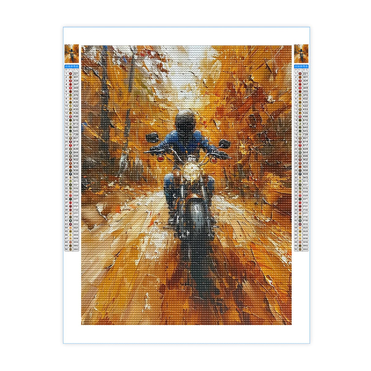 YOUSHIHA Motorcycle Diamond Painting Kits for Adults,Vehicle Diamond Painting Art Kit for Adult,5D Full Drill Diamond Dots Painting for Beginners Home Wall Decor Gifts 12x16 Inch YOUSHIHA