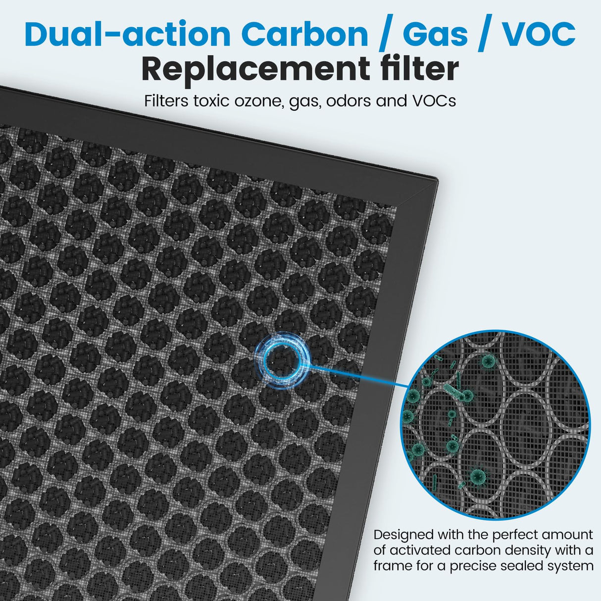 2 Pack KJ190L Filter Replacement Compatible with MOOKA KJ190L Air Purifier For Home Large Room 2000 Ft², 2 H13 HEPA Filters and 4 Washable PreFilters Pet Air Purifier Filters for Bedroom iSingo