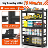 Notmise Garage Shelving Units and Storage, Heavy Duty Storage Shelves Adjustable Tall Shelf Steel Shelving for Industrial, Warehouse, Basement (78" H x 47.24" W x 18" D) Notmise
