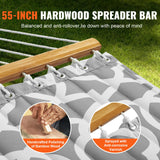 VEVOR Double Hammock with Stand Outdoor 2 Person Hammock for Outside Heavy Duty 480lb Large Free Standing Hammock Double Quilted Fabric Hammock with Portable Stand, Detachable Pillow & Bag VEVOR