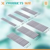 23 Gauge Pin Nails Headless Pins Nails 7 Sizes Assorted Galvanized Brad Nails 2/5 Inch to 1 Inch, Pin Nails for Molding Cabinetry Building Assembly, 3500 Pieces (Stainless Steel) Zhengmy