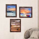 LUCKYLIFE 8x10 Picture Frame Brown for Wall Mounting or Tabletop Display, 2 Pack LUCKYLIFE