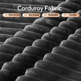 108" Cloud Sectional Couch with L-Shape Chaise, Modern Modular Sofa with Deep Seat, Boneless Cloud Couches for Living Room Bedroom, No Assembly Required, Plush Corduroy (Dark Gray, Right Facing Chaise ElfinAura