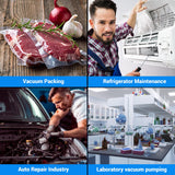 NOVORIK Vacuum Chamber with Pump Kit 3.6CFM 1/4HP Single Stage Vacuum Pump with Acrylic Lid Vacuum Chamber Kit for Stabilizing Wood, Degassing Silicone, Epoxies novorik