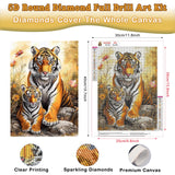 Genius maker Tiger Diamond Painting Kits for Adults, 5D Animal Diamond Art Kits for Beginners DIY Full Drill Diamonds Painting Pictures, Diamond Gem Art Painting DIY Crafts Kit Decor 12x16inch Genius maker