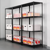 Alera ALESW503624BL 36 in. x 24 in. x 72 in. NSF Certified Industrial Four-Shelf Wire Shelving Kit - Black Alera