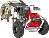 SIMPSON Cleaning ALH3425 Aluminum Series 3600 PSI Gas Pressure Washer, 2.5 GPM, Honda GX200 Engine, Includes Spray Gun and Extension Wand, 5 QC Nozzle Tips, 5/16-inch x 35-foot MorFlex Hose, 49-State SIMPSON