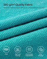 SONGMICS Double Hammock, 98.4 x 59.1 Inches, 660 lb Load Capacity, with Compression Bag, Mounting Straps, Carabiners, for Terrace, Balcony, Garden, Outdoor, Camping, Turquoise UGDC15BU SONGMICS